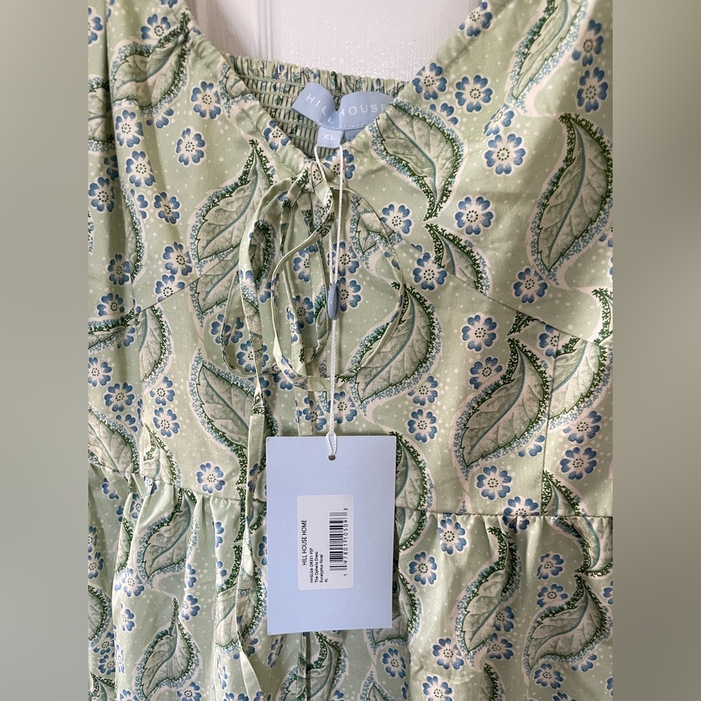 Hill House Ophelia Dress in Artist's Edition: F. Steiner & Co. Eucalyptus Floral - Picture 6 of 8